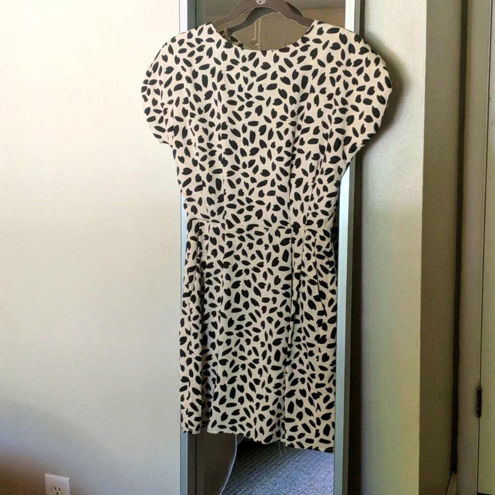 Black and cream dress